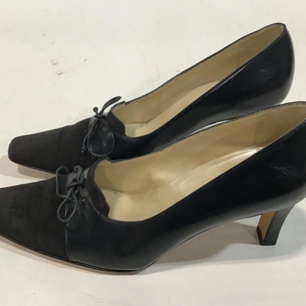 Women’s Jimmy Choo Black Leather/Suede Pumps Size 39
